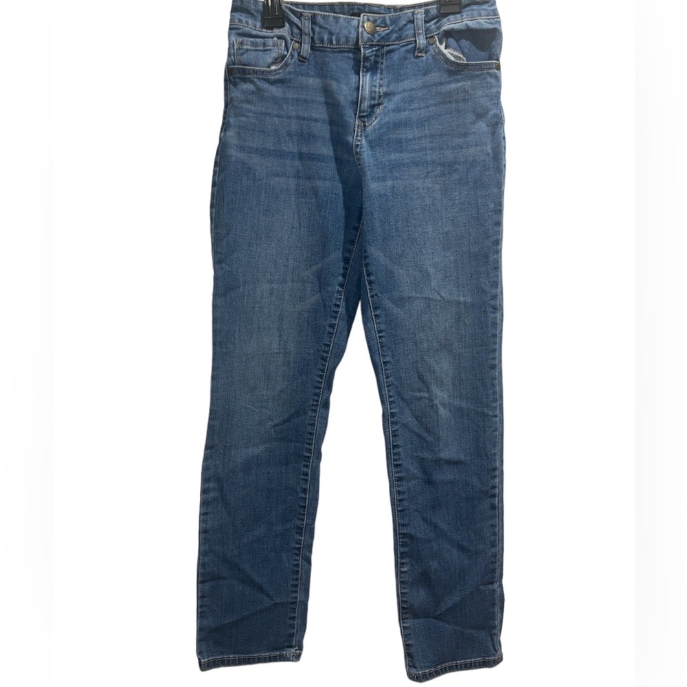 D. JEANS Medium Wash Recycled Straight Slim Fit Jeans